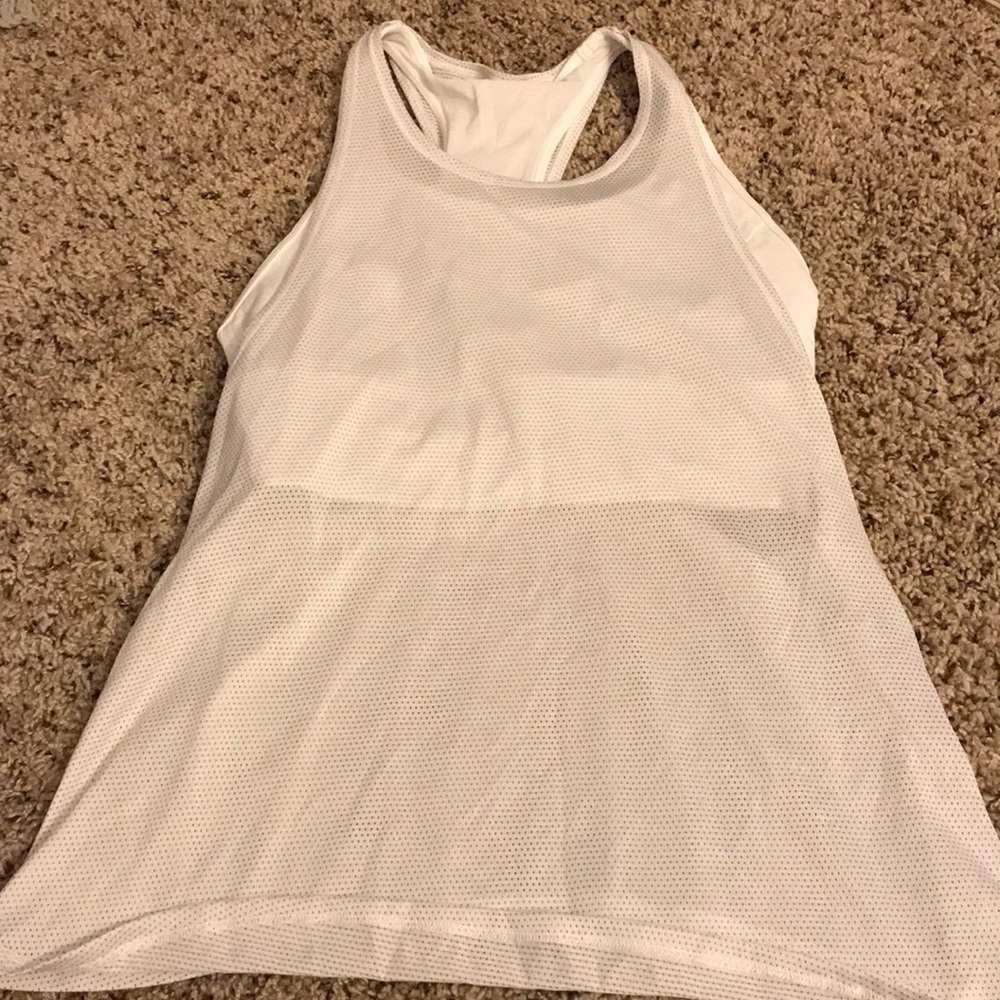 Lulu lemon White tank top, Size 6